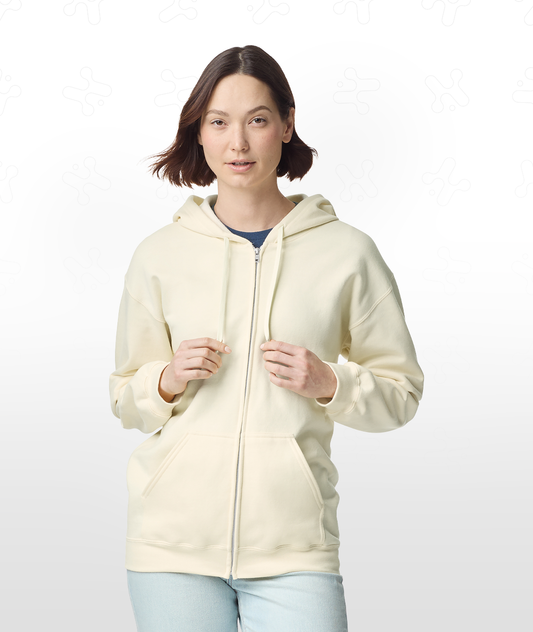 Softstyle® Midweight Fleece Adult Full-Zip Hooded Sweatshirt